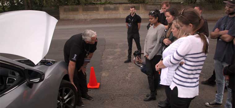 Tyre talk during TrackTime Driving Academy driver training
